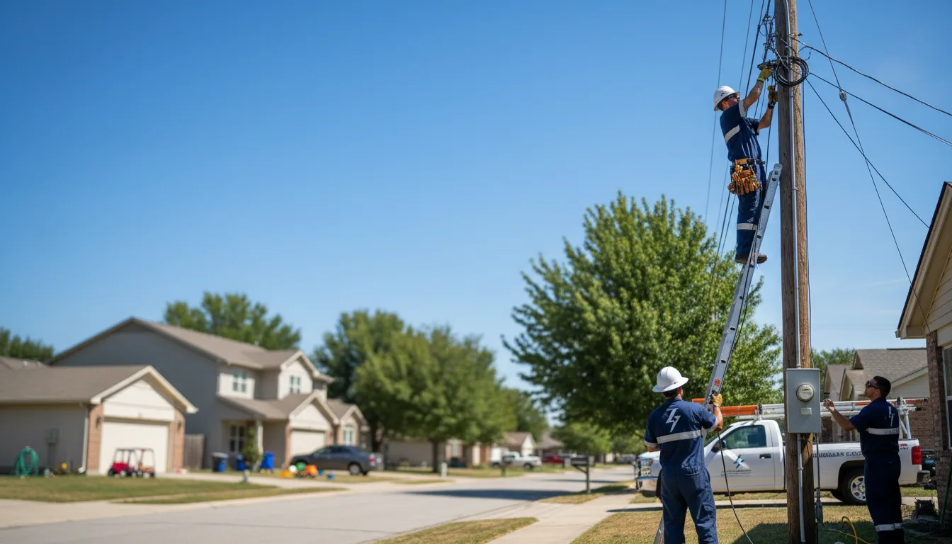 Residential electrician providing installation services in Columbia, MS